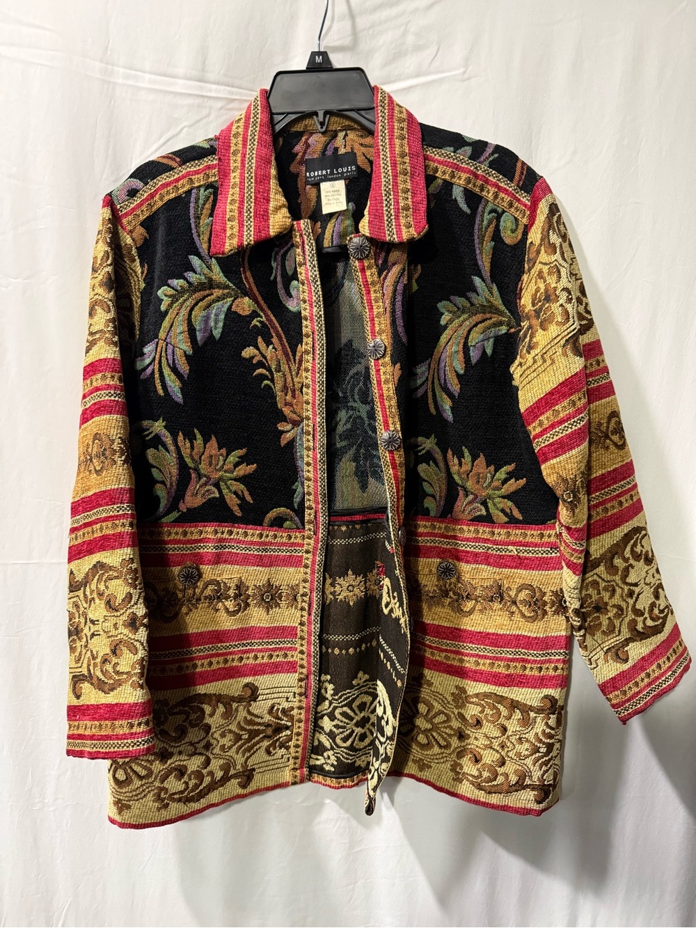 Robert Louis Black, Gold & Red Tapestry Jacket
